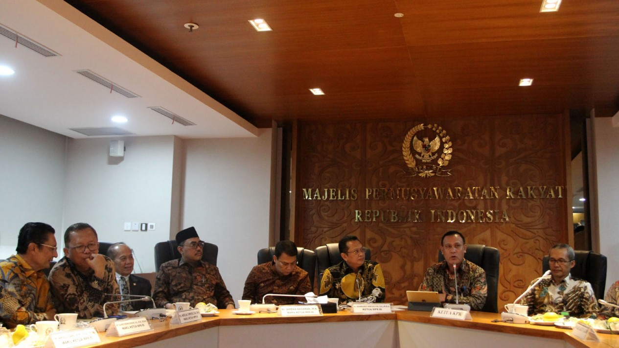 Pimpinan KPK Bertemu Pimpinan MPR