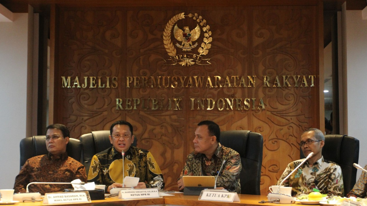 Pimpinan KPK Bertemu Pimpinan MPR