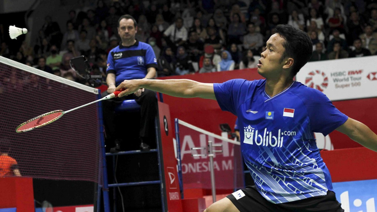 Ngeri, Anthony Ginting Libas Pebulutangkis India di Senayan