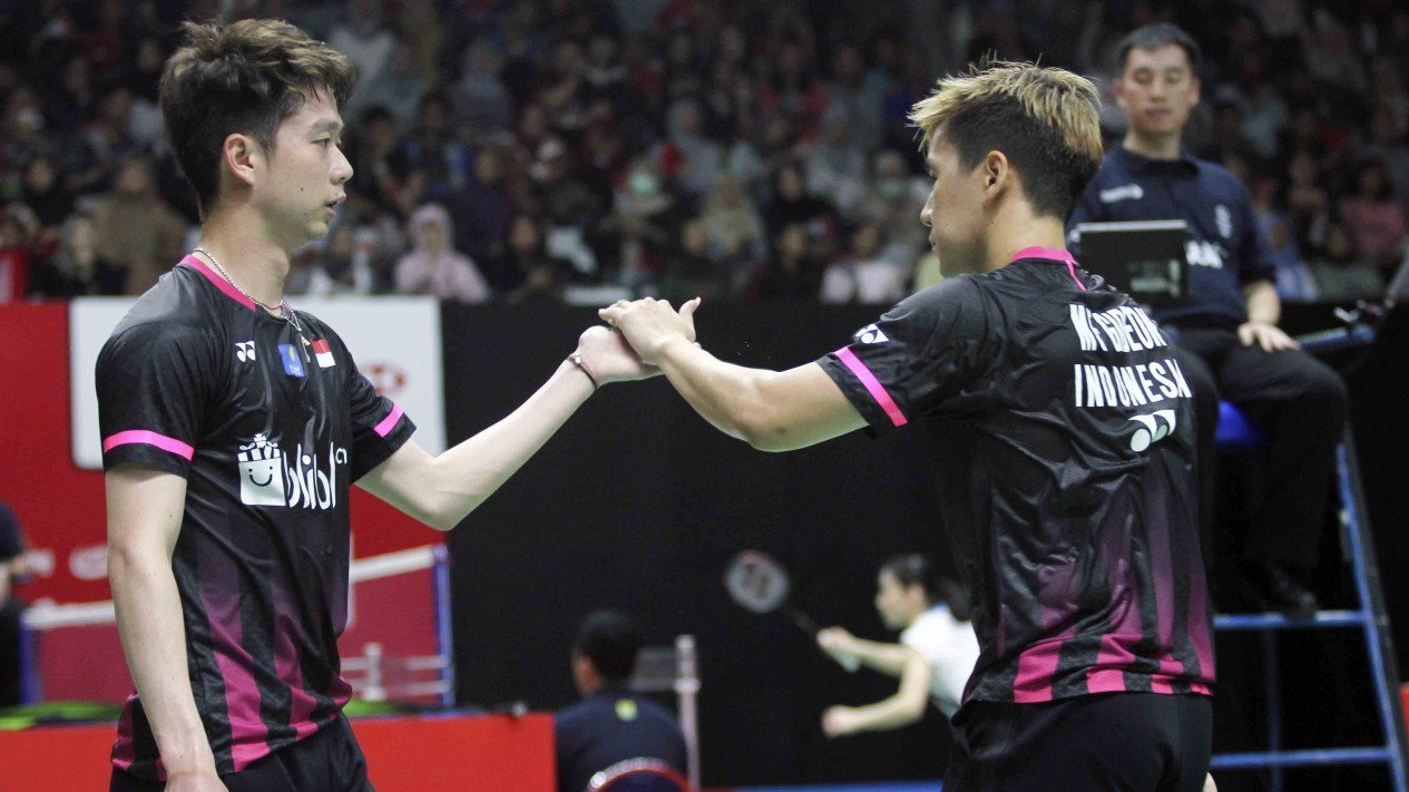 Kevin/Marcus Hancurkan Bulutangkis China di Indonesia Master