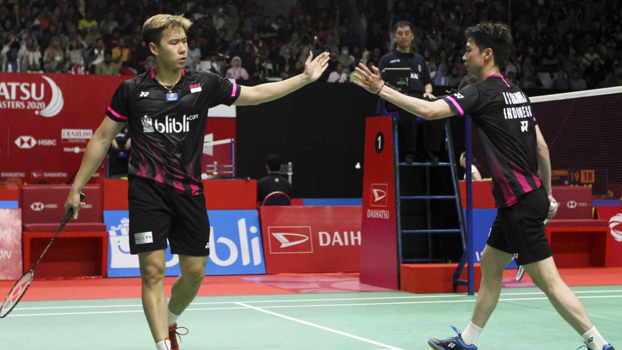 Kevin/Marcus Hancurkan Bulutangkis China di Indonesia Master