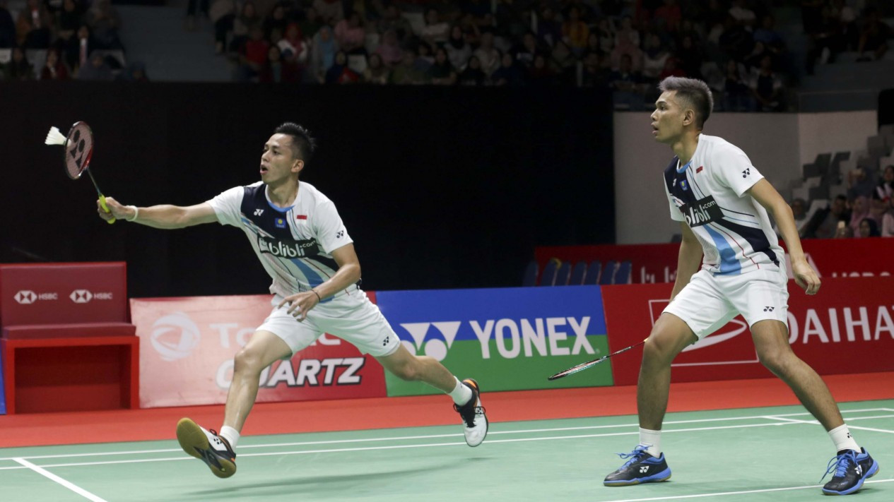 Fajar/Rian Hancurkan Ganda Denmark di Perempatfinal