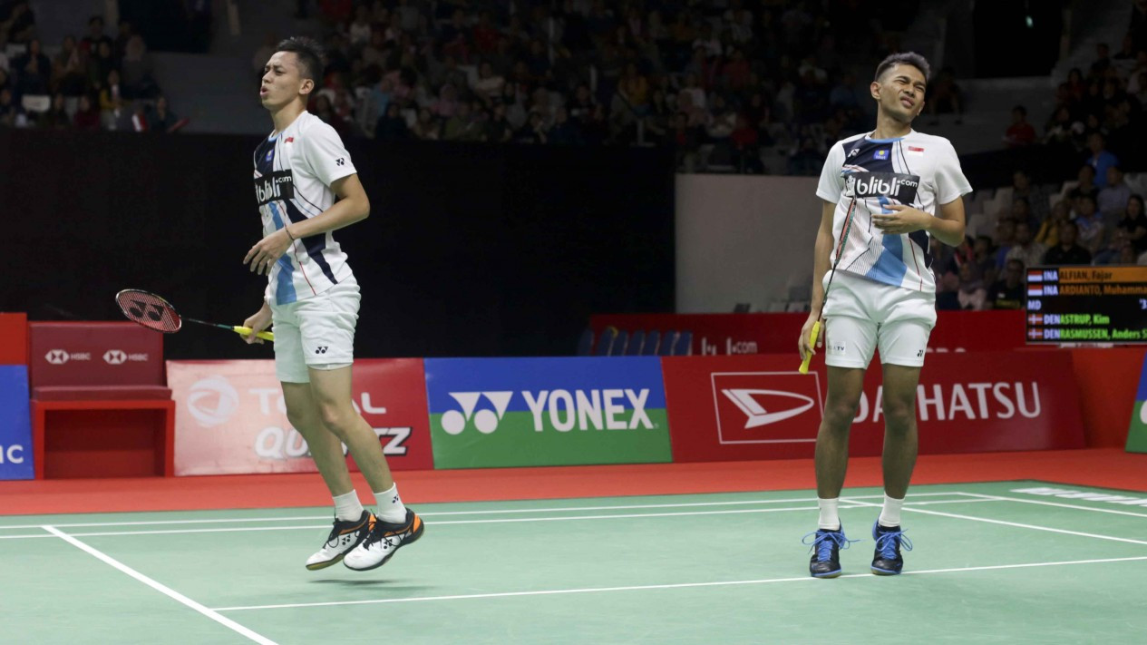 Fajar/Rian Hancurkan Ganda Denmark di Perempatfinal