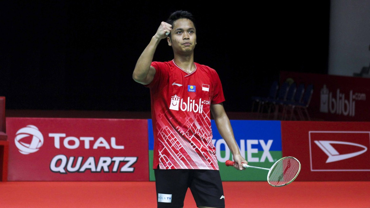 Istora Geger, Anthony Ginting Lumat Raja Superseries