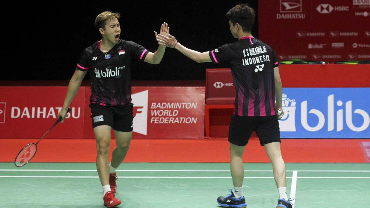 Kevin/Marcus Ganyang Malaysia, Indonesia Pastikan Satu Gelar