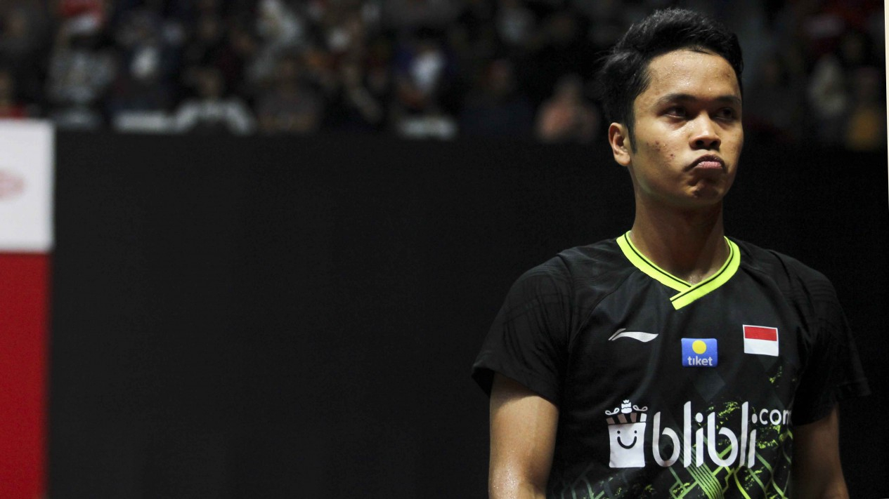 Ginting Rampas Gelar Juara Indonesia Masters dari Antonsen