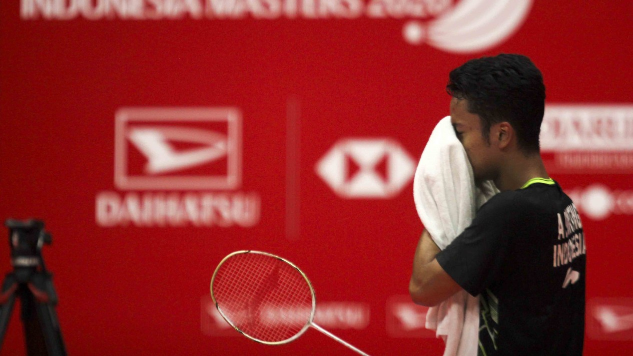 Ginting Rampas Gelar Juara Indonesia Masters dari Antonsen
