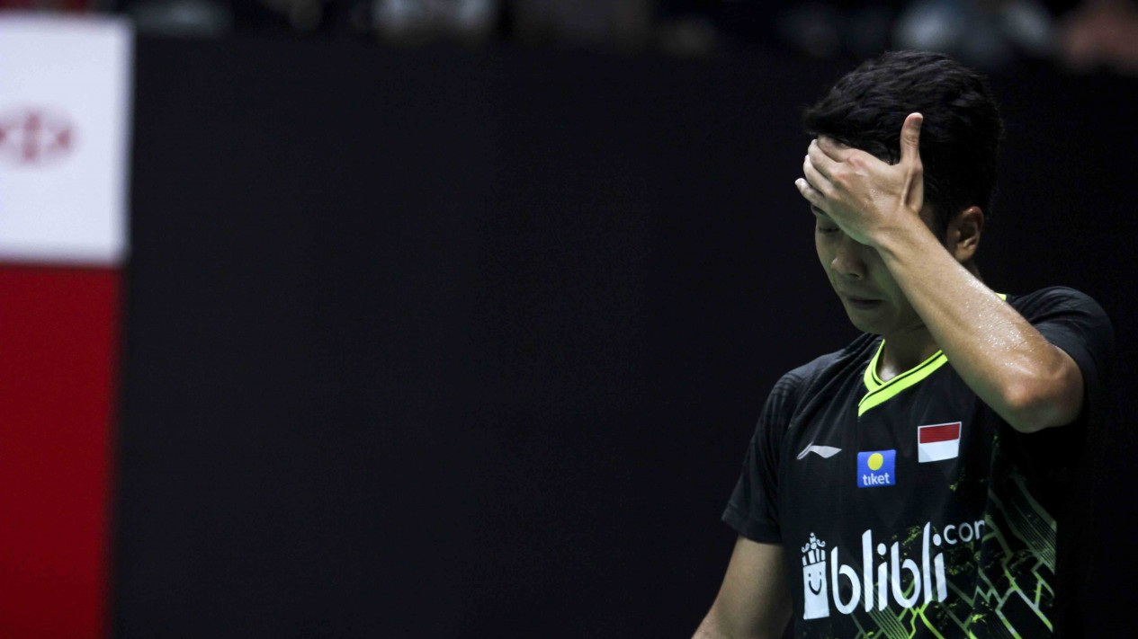 Ginting Rampas Gelar Juara Indonesia Masters dari Antonsen