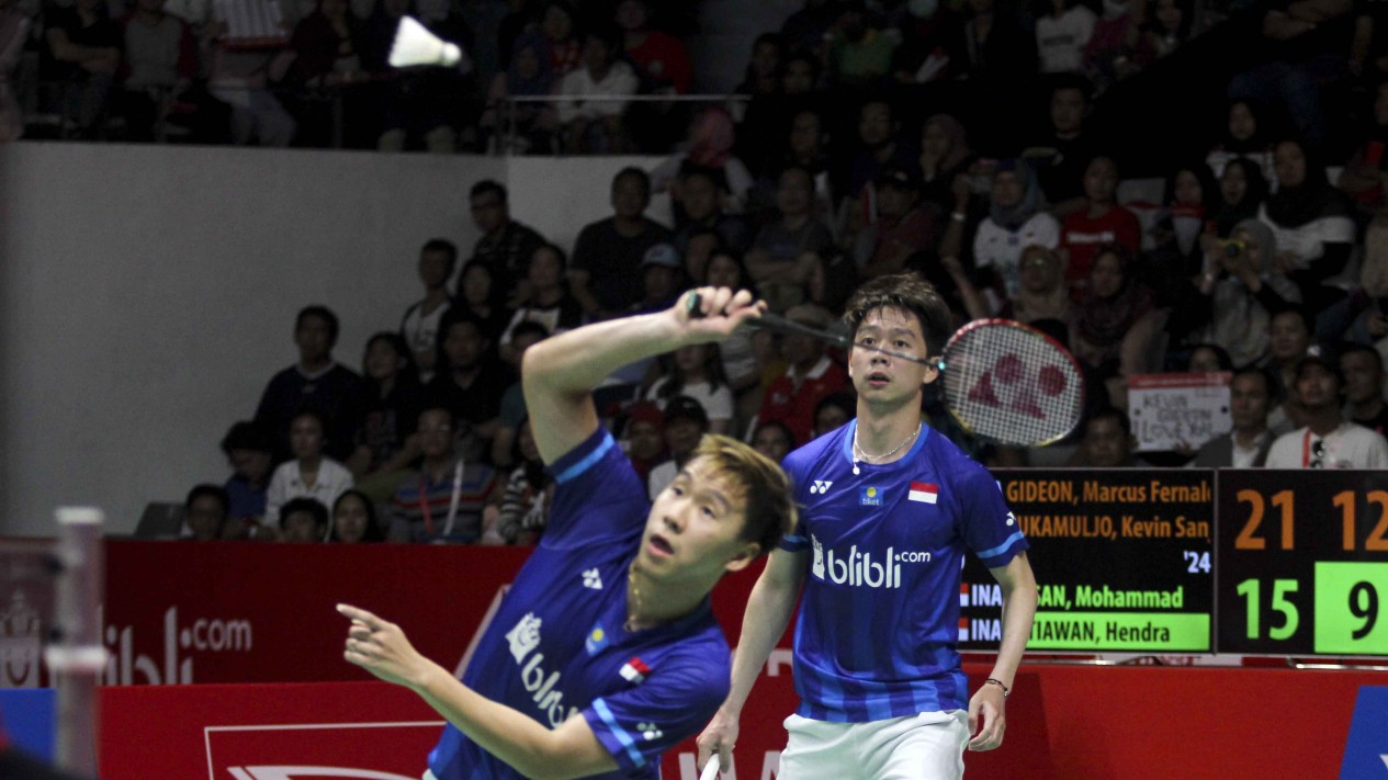 Beringas, Kevin/Marcus Pertahankan Juara Indonesia Masters