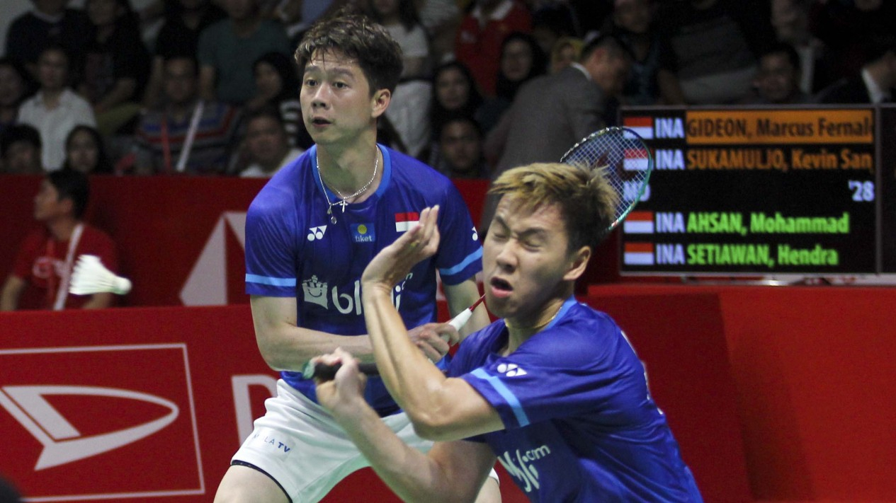 Beringas, Kevin/Marcus Pertahankan Juara Indonesia Masters