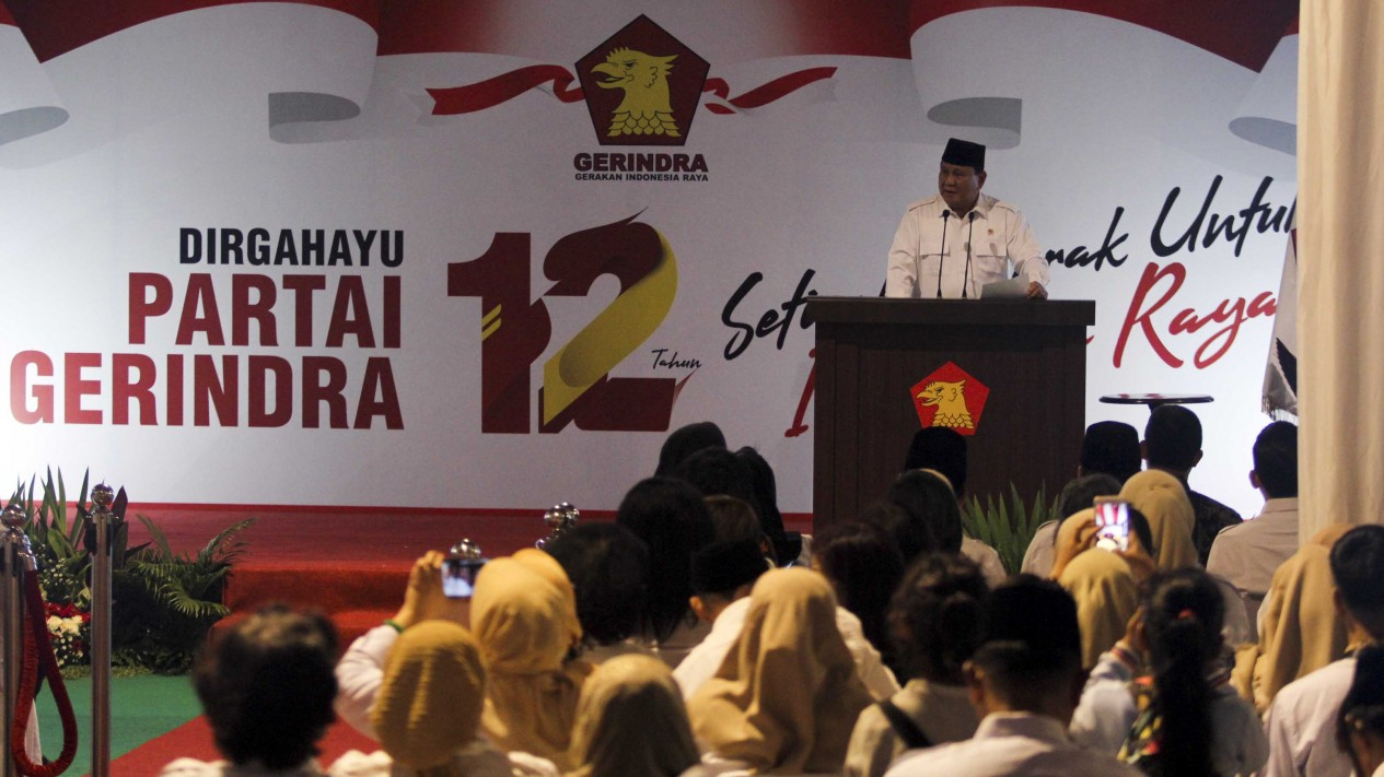 Prabowo dan Anies Hadiri HUT Partai Gerindra ke-12