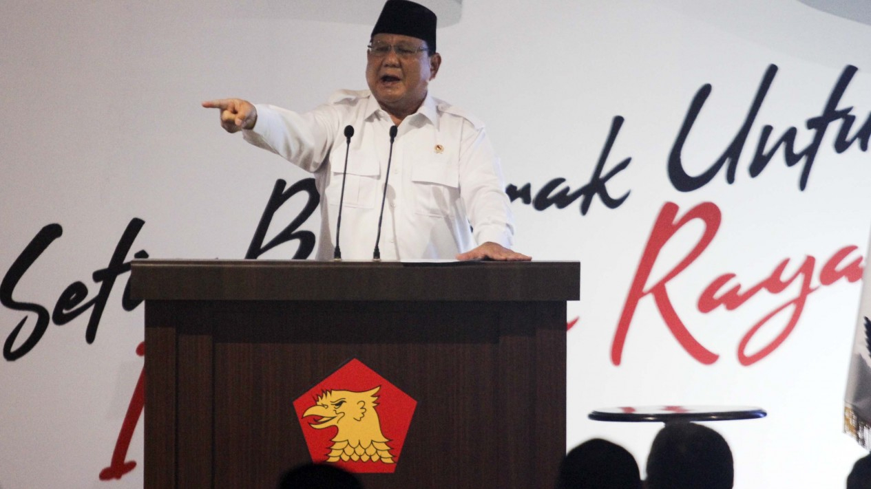 Prabowo dan Anies Hadiri HUT Partai Gerindra ke-12