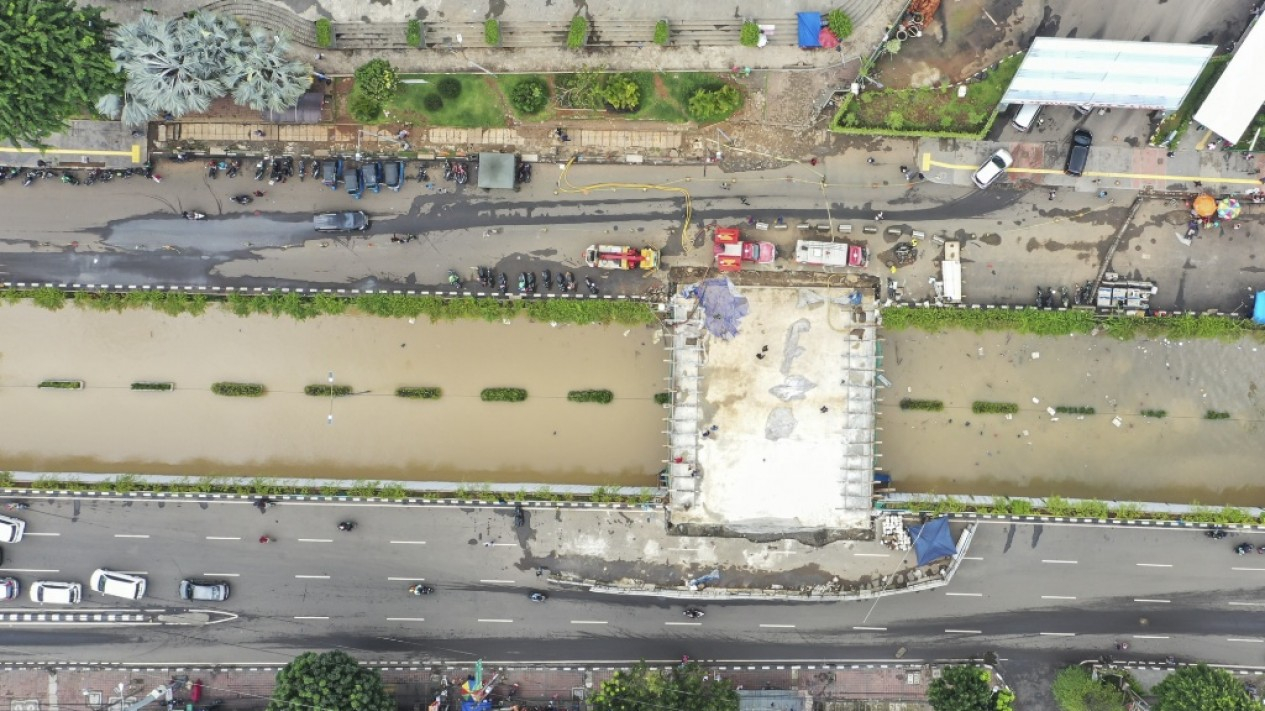 Banjir di Underpass Senen
