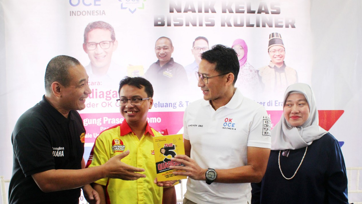 Strategi Naik Kelas Bisnis Kuliner ala Sandiaga Uno
