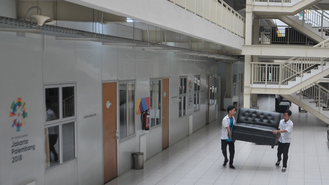 Persiapan Wisma Atlet Jakabaring Menjadi ODP Center