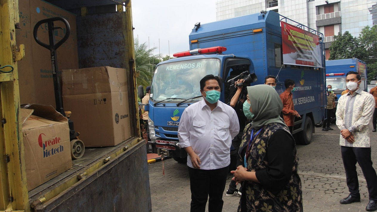 BNBR Serahkan Bantuan APD Penanganan Covid-19