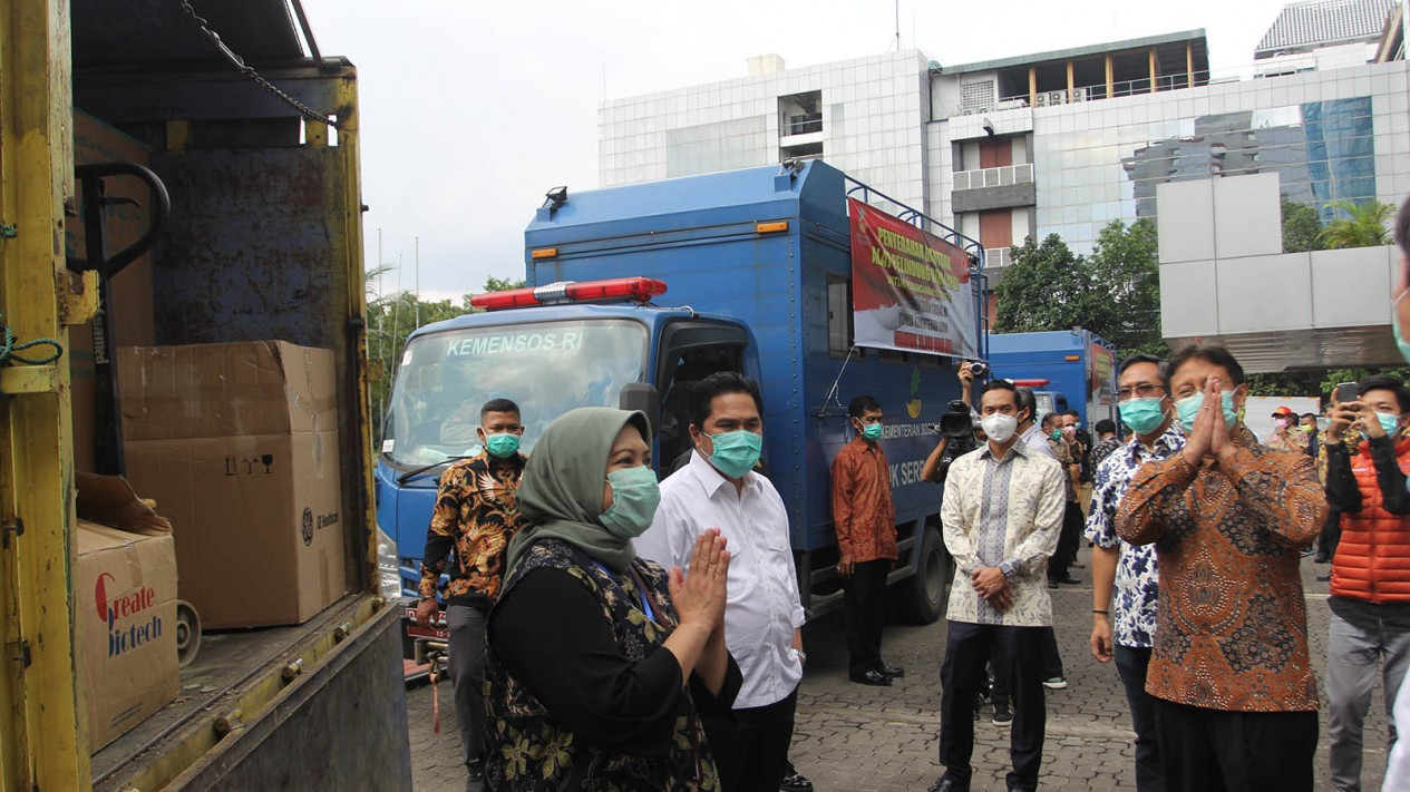 BNBR Serahkan Bantuan APD Penanganan Covid-19