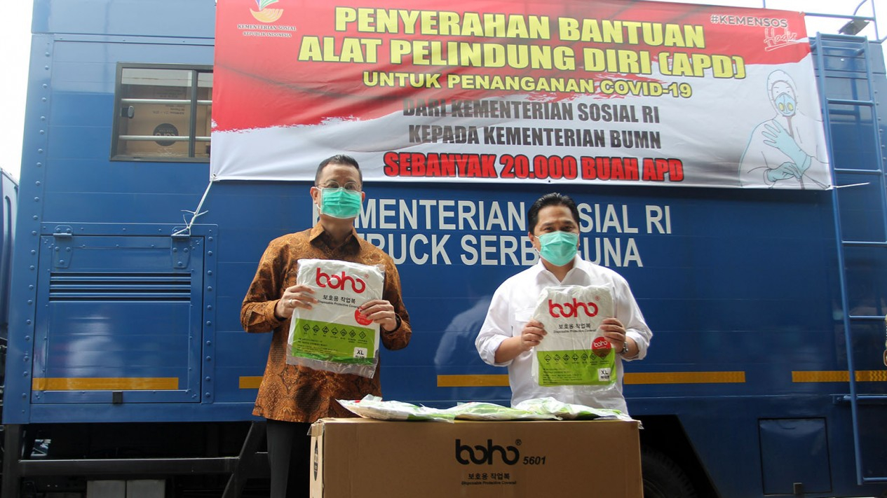 BNBR Serahkan Bantuan APD Penanganan Covid-19