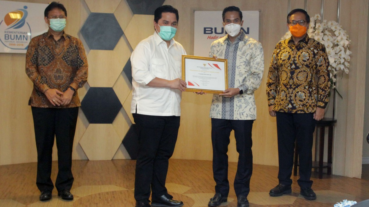 BNBR Serahkan Bantuan APD Penanganan Covid-19