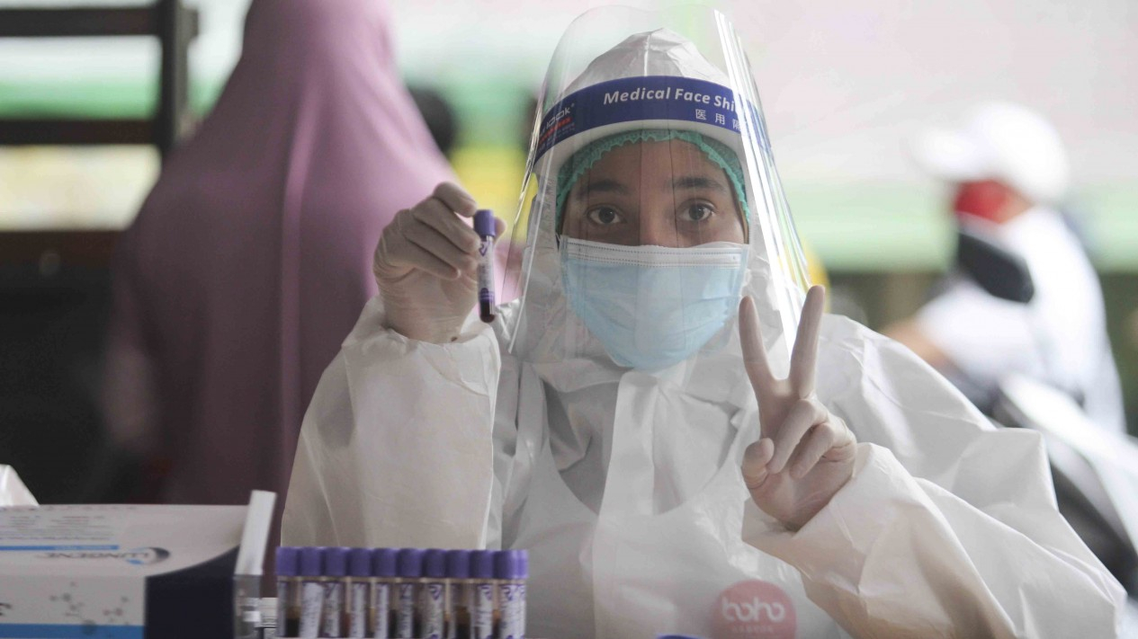 Rapid TestCovid-19 di Pasar Tanah Abang