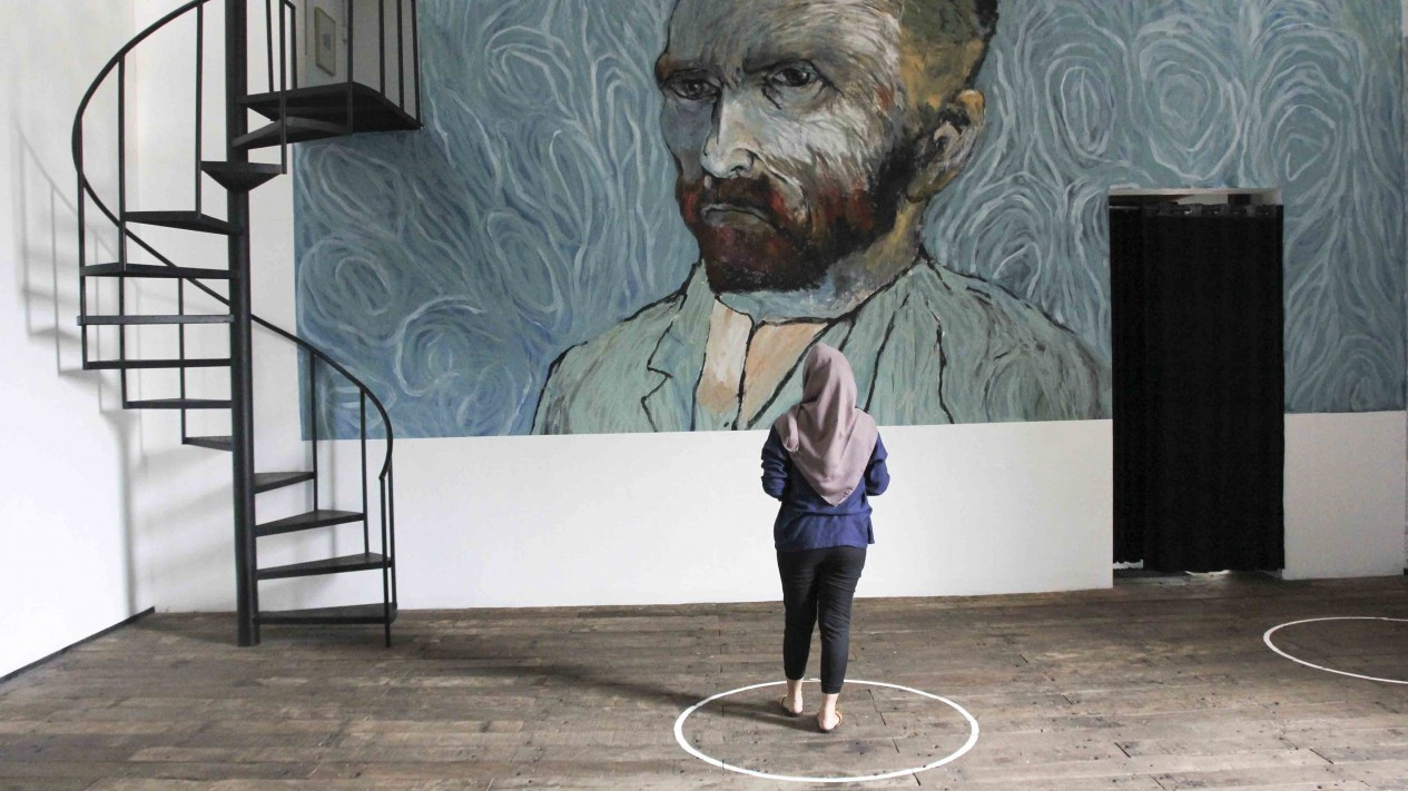 Penampakan Penerapan Protokol Kesehatan di Pameran Seni