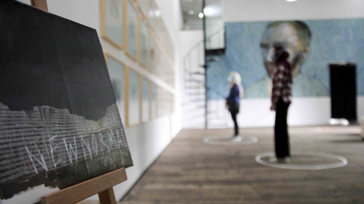 Penampakan Penerapan Protokol Kesehatan di Pameran Seni