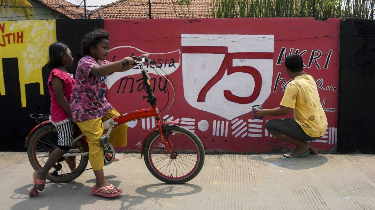Mural Jelang Hari Kemerdekaan 17 Agustus