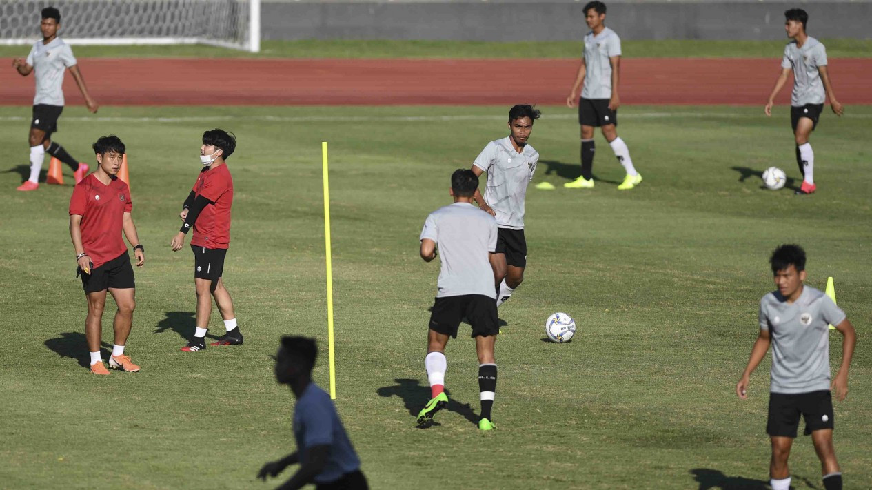 Latihan Timnas U19 Sebelum Terbang ke Kroasia