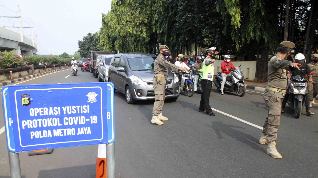 Hari Pertama PSBB Jakarta Diperketat