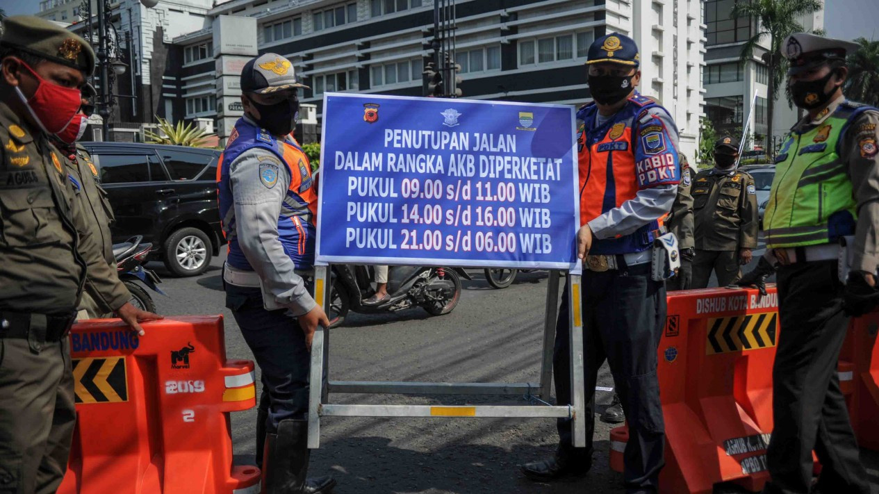 Penutupan Jalan di Bandung