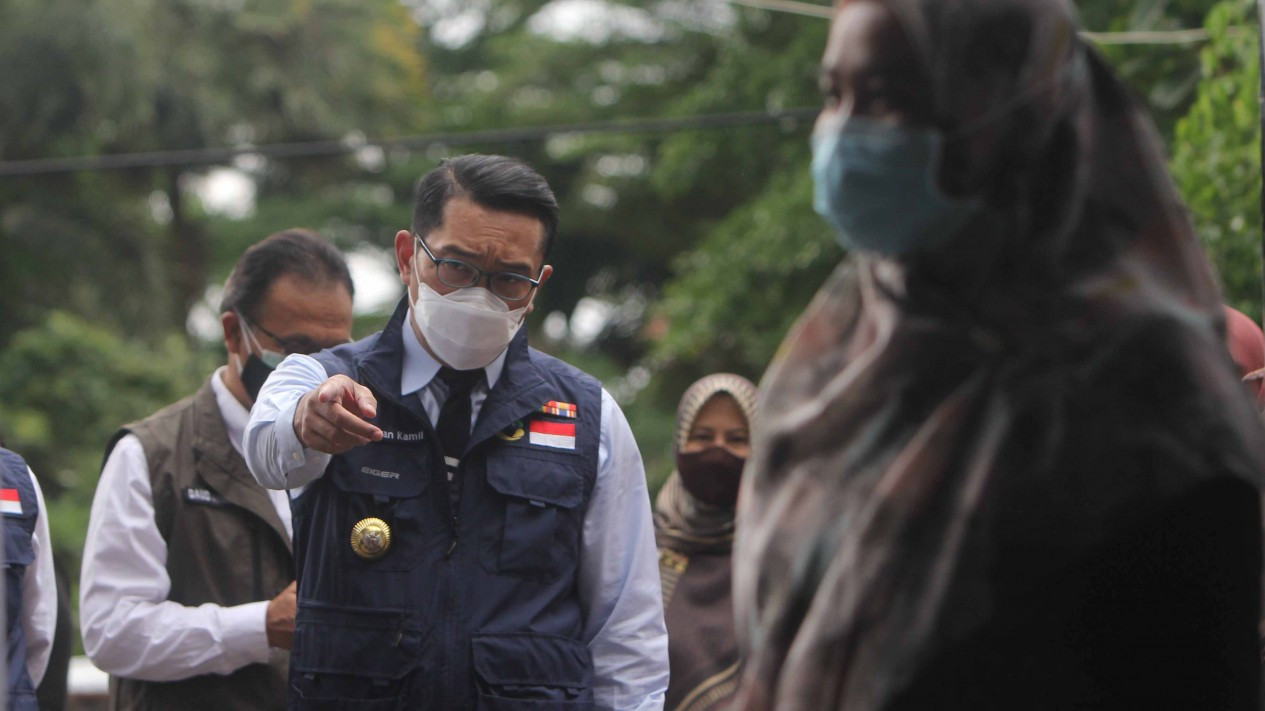 Ridwan Kamil Tinjau Simulasi Vaksinasi COVID-19