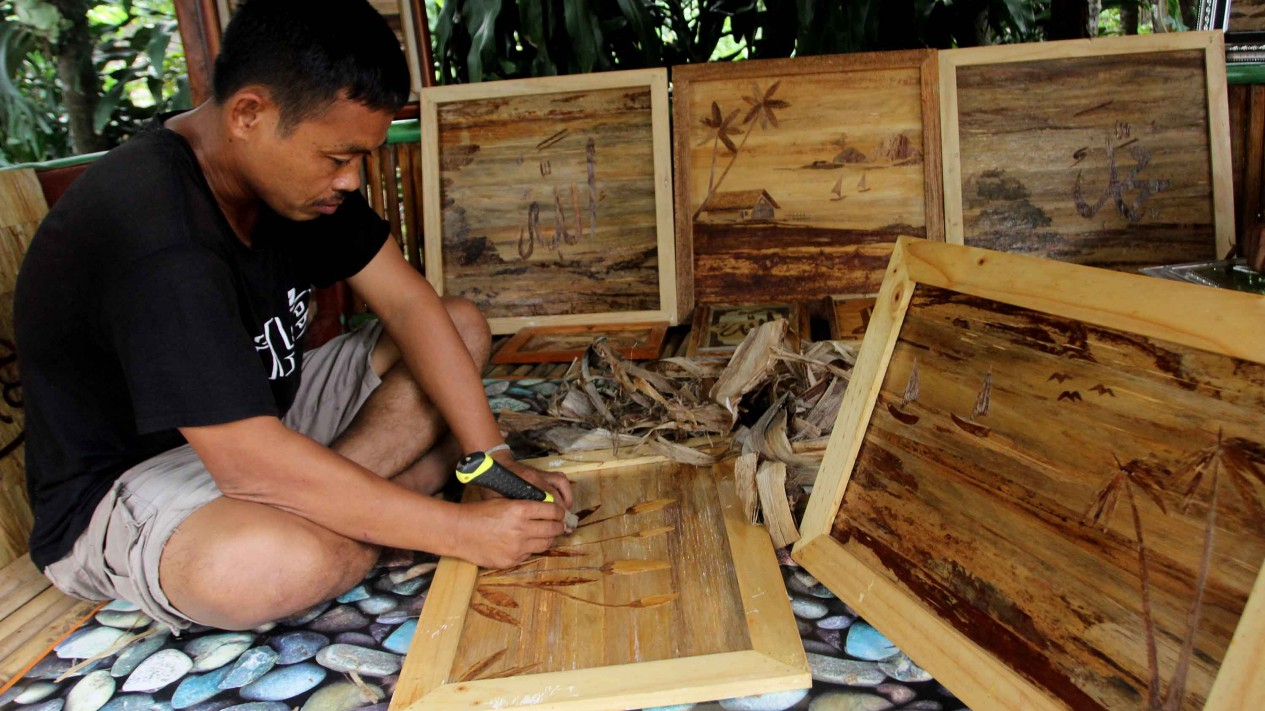 Lukisan dari Pelepah Pisang