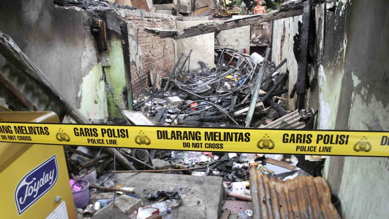 Kebakaran Rumah Warga di Petamburan