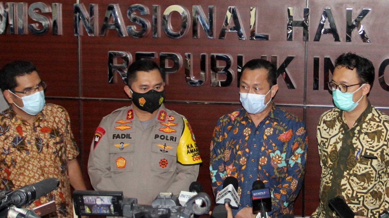 Kapolda Metro Jaya Berikan Keterangan di Komnas HAM