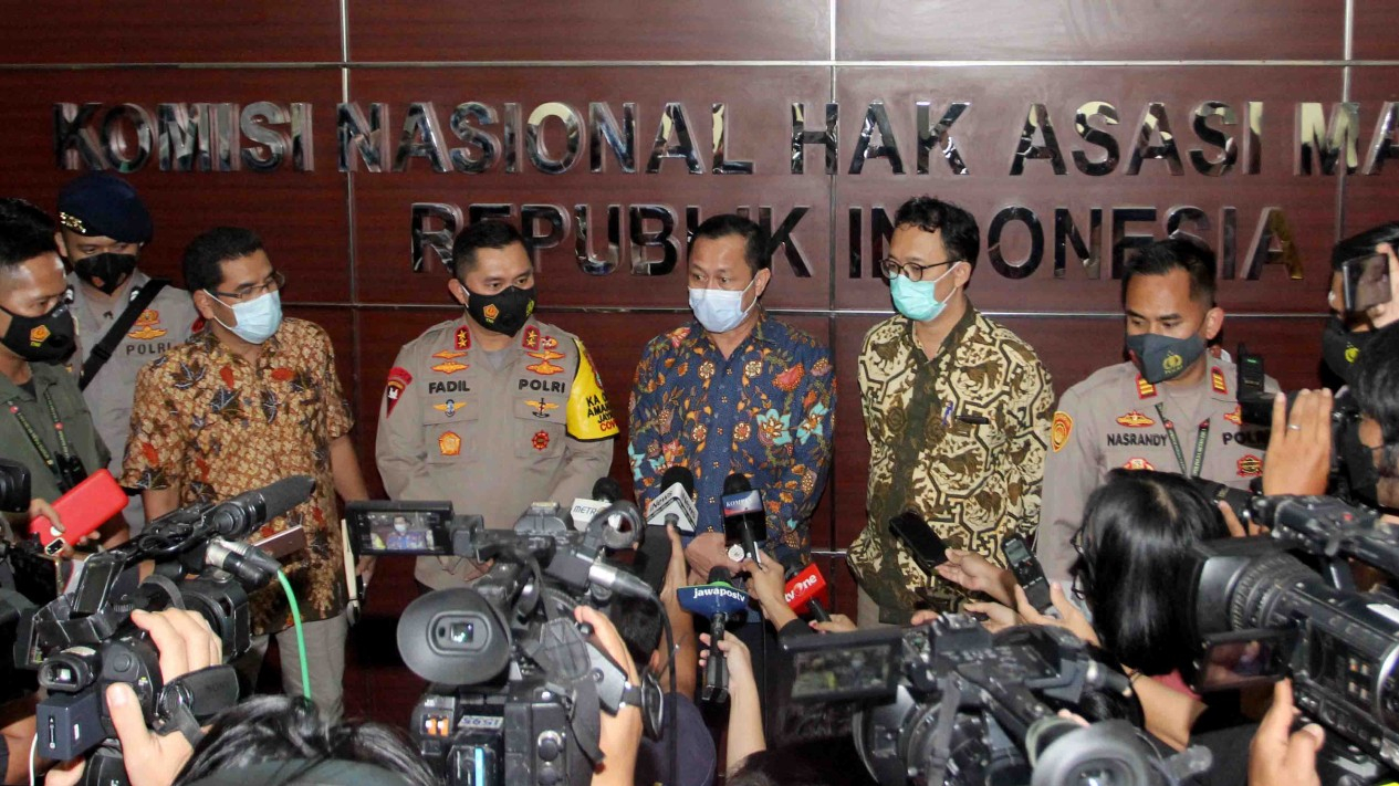 Kapolda Metro Jaya Berikan Keterangan di Komnas HAM