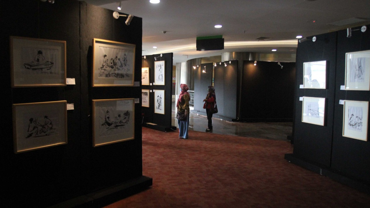 Pameran Lukisan Baduy di Perpusnas