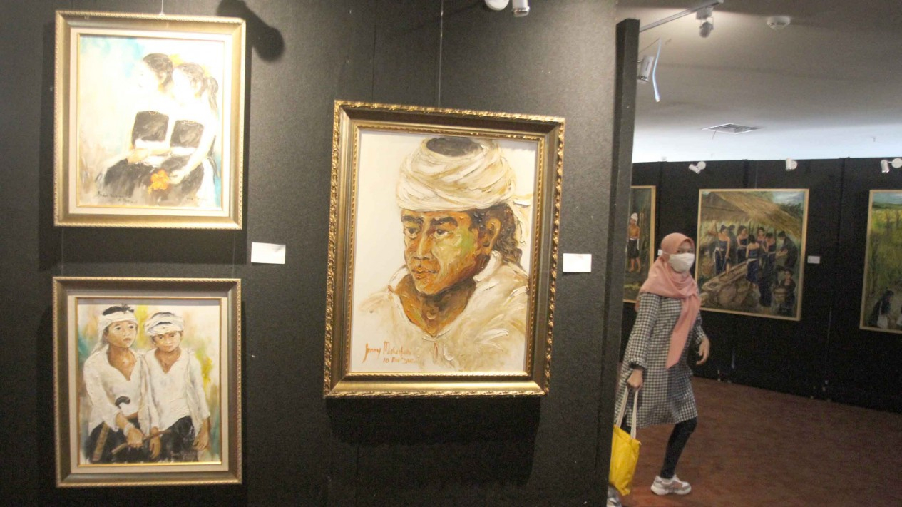 Pameran Lukisan Baduy di Perpusnas