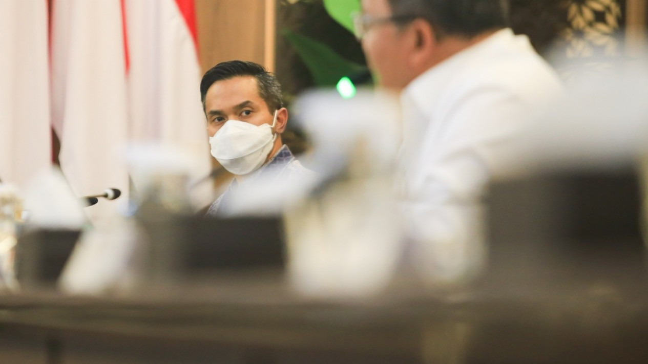 Anindya Bakrie Bertemu Menko Perekonomian Airlangga