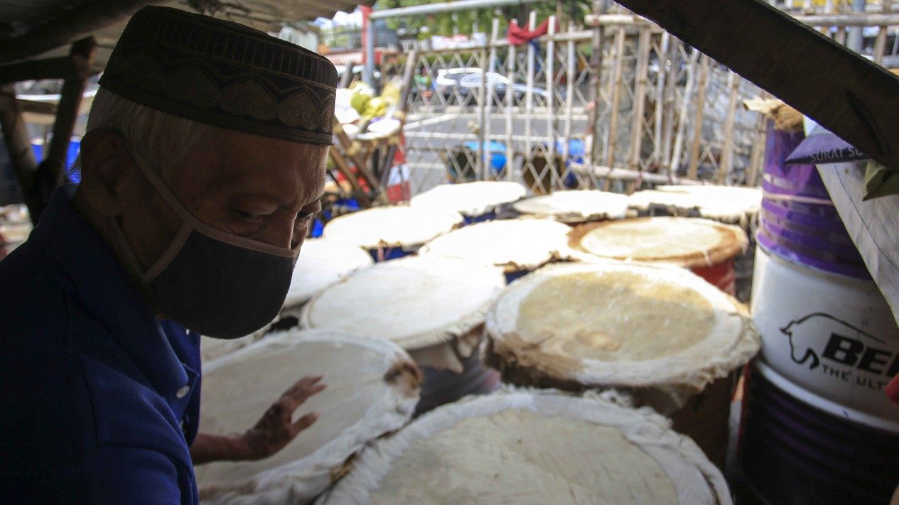 Penjualan Bedug Khas Ramadan