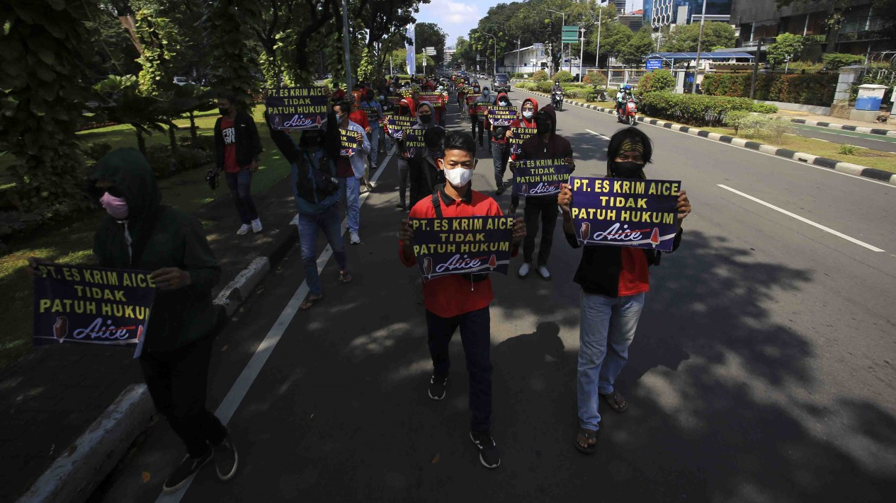Peringatan Hari Buruh di Jakarta