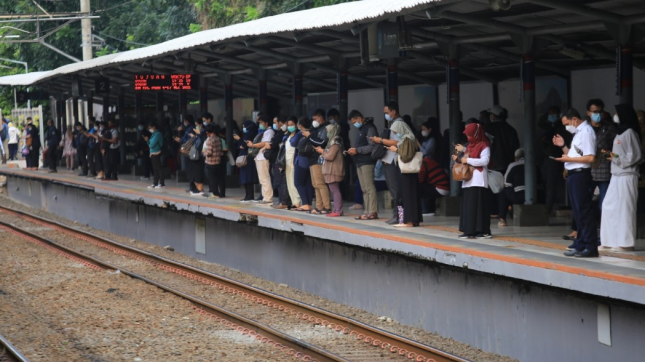 Aktivitas Karyawan Perkantoran Usai Libur Lebaran