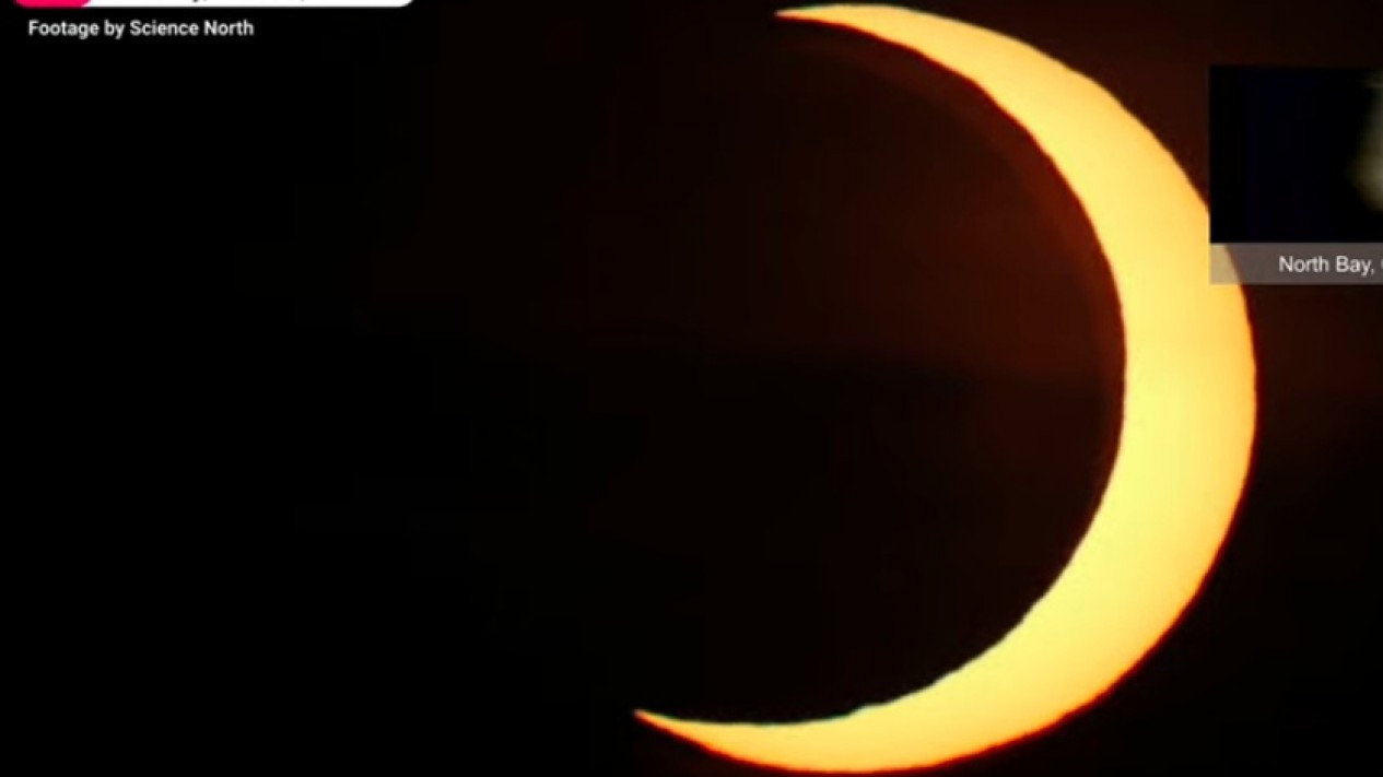 Penampakan Gerhana Matahari Cincin 2021