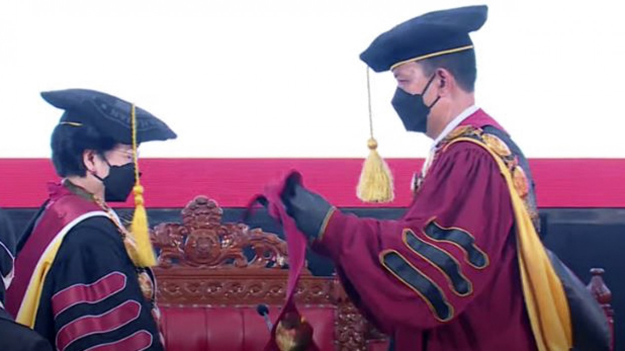Megawati Dapat Gelar Profesor Kehormatan Unhan