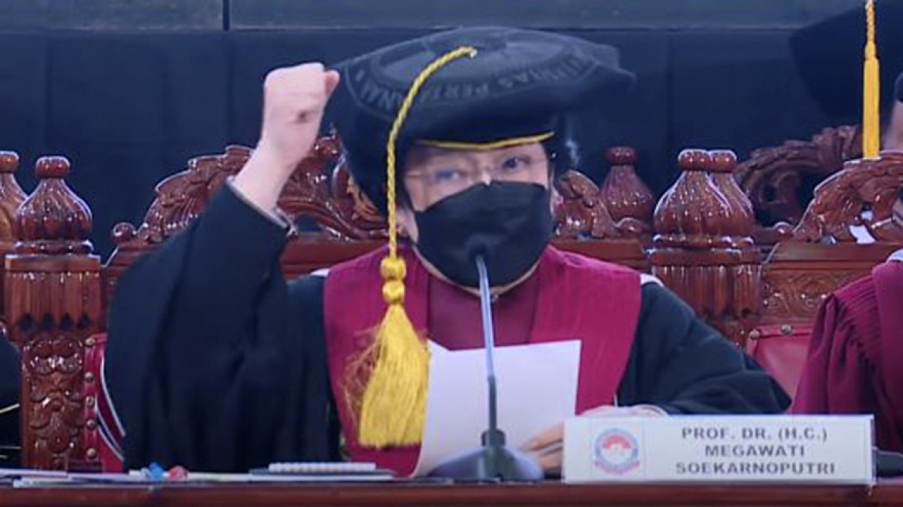 Megawati Dapat Gelar Profesor Kehormatan Unhan