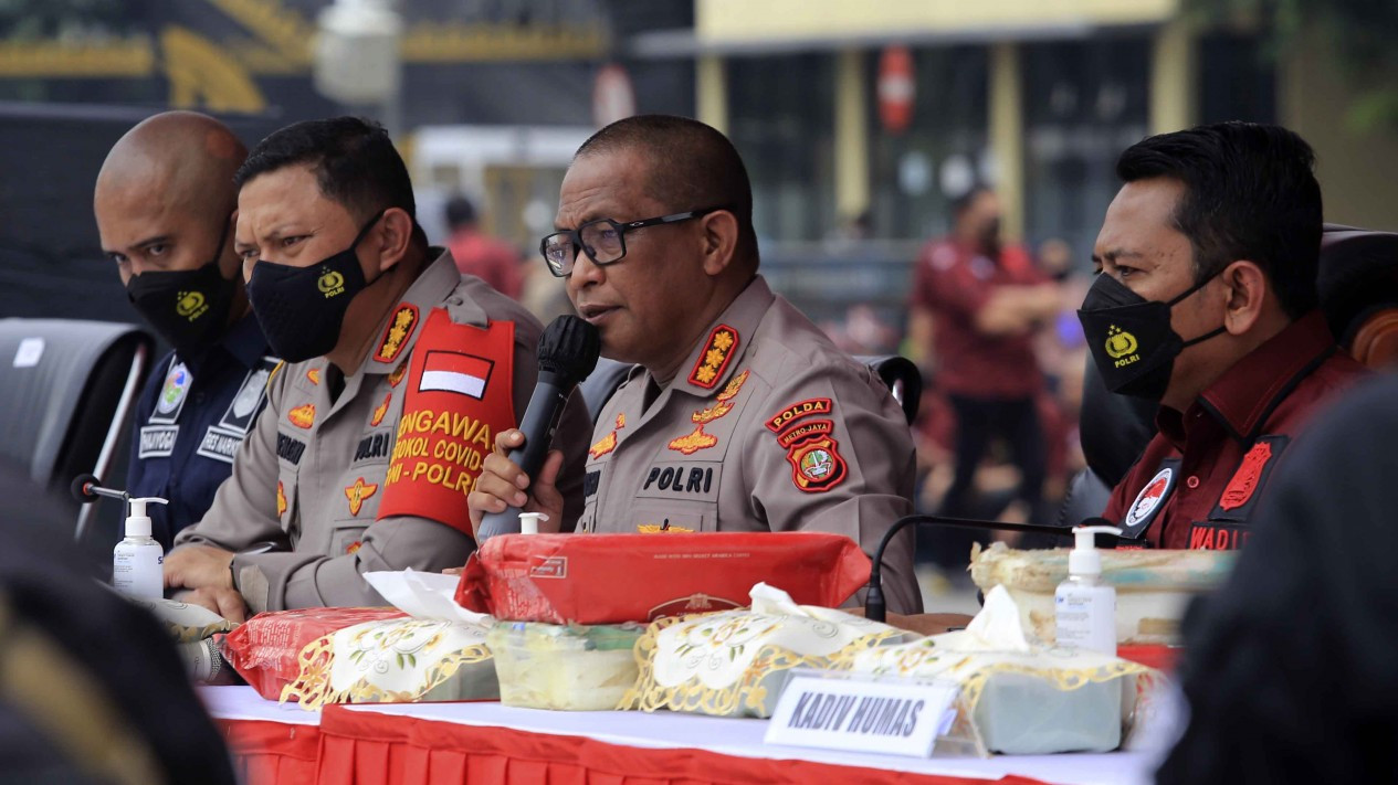 Polda Metro Bongkar 1,129 Ton Sabu Jaringan Timteng & Afrika