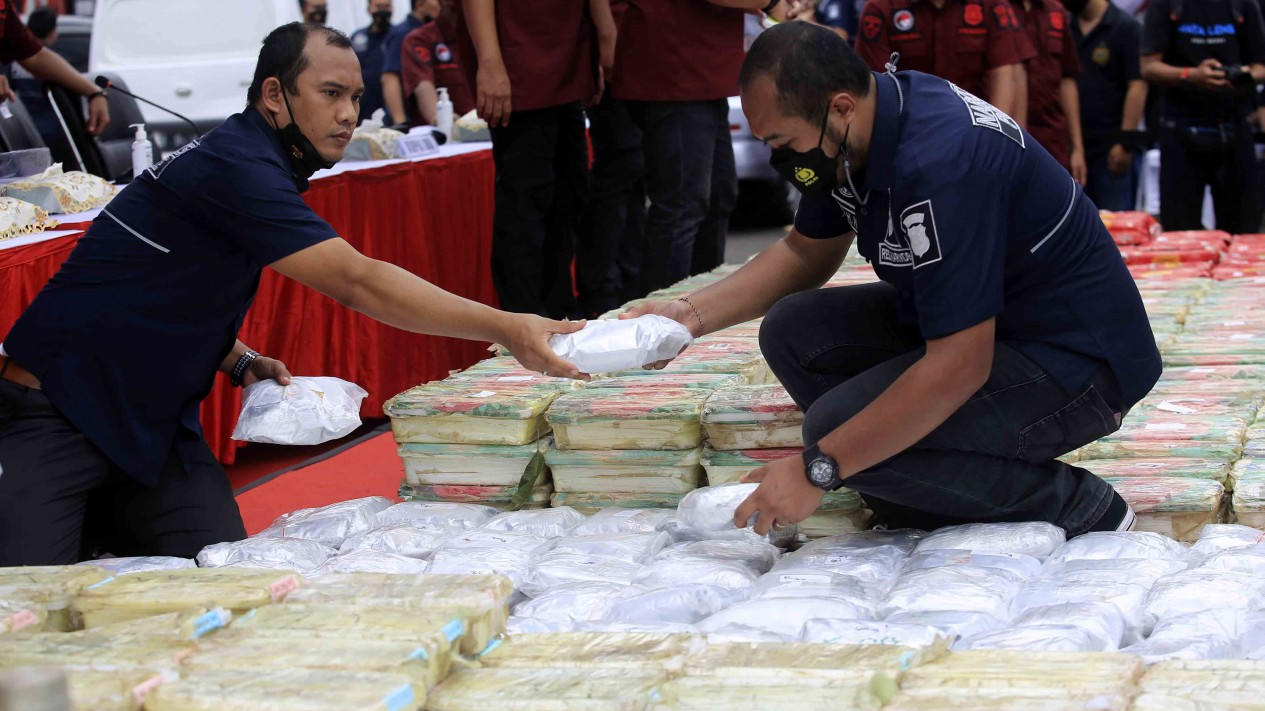 Polda Metro Bongkar 1,129 Ton Sabu Jaringan Timteng & Afrika