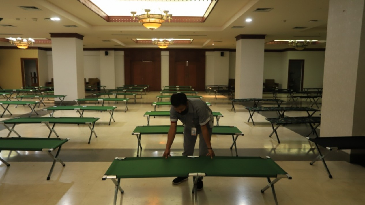 Ruang Serbaguna di Kantor Walikota Jaksel Jadi Tempat Isoman