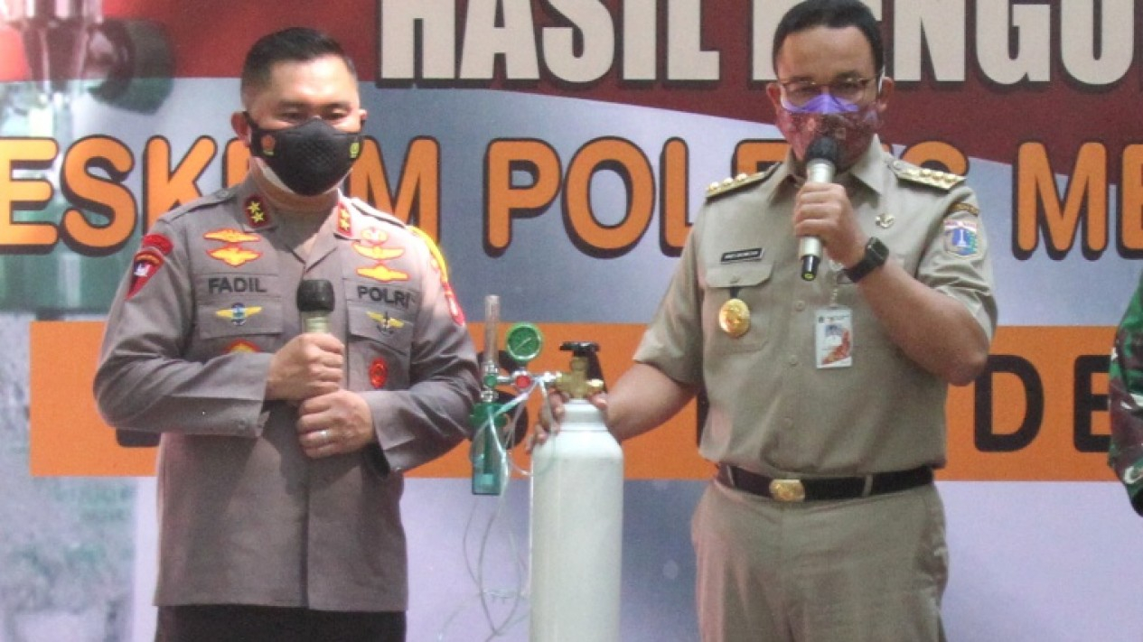Penyerahan Barang Bukti Tabung Oksigen