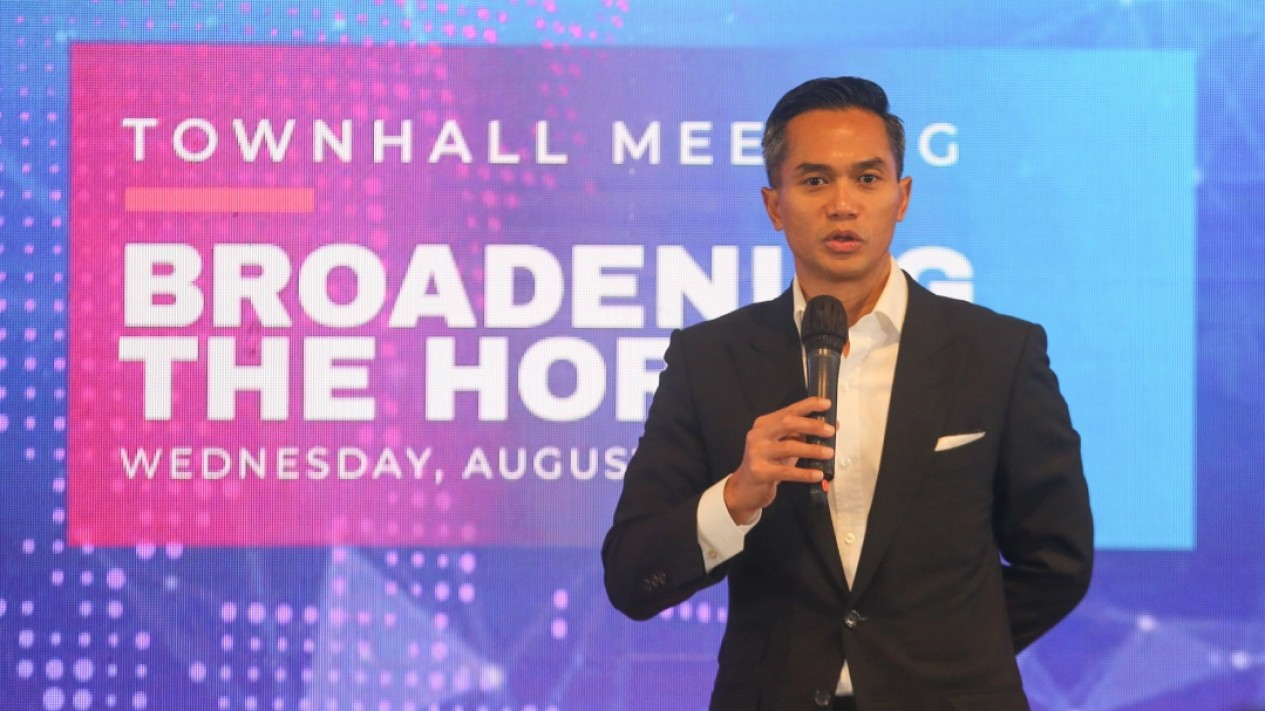 Anindya Bakrie Berikan Pengarahan di Acara Townhall Meeting