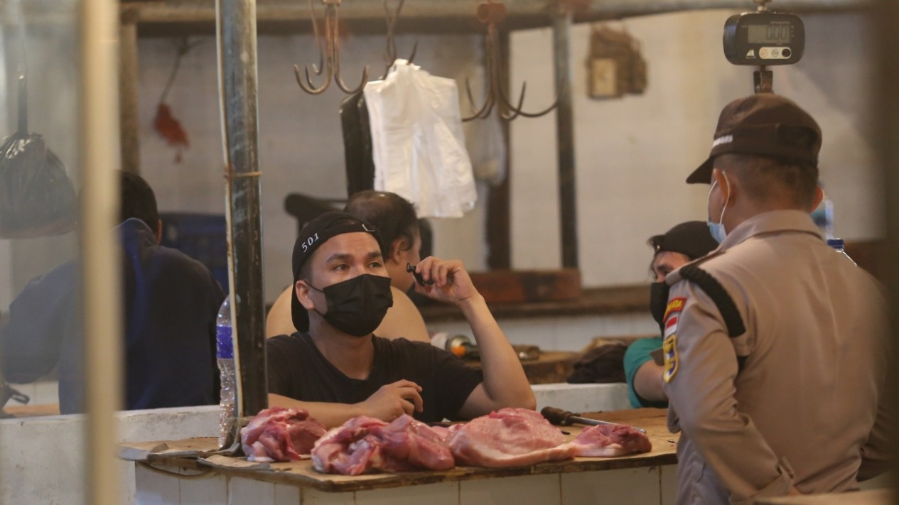 Lapak Penjual Daging B2 Dipakai Jual Daging Anjing